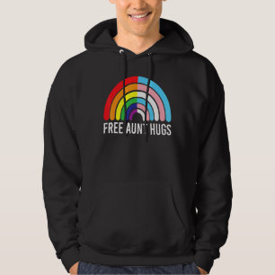 Moletom Tia Livre Abraça O Gay Do Arco-Íris Bandeira Trans