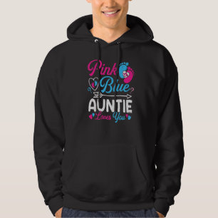 Moletom Tia Rosa Ou Azul Te Ama Um Sexo De Bebê Engraçado
