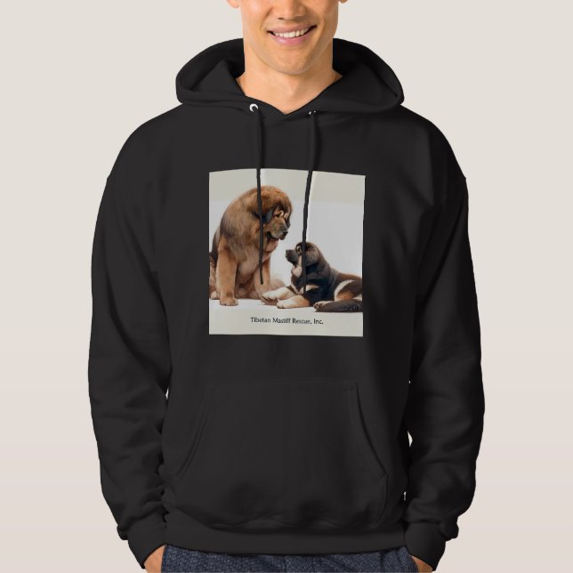 Moletom TibetanMastiff Rescue Inc. Hoodie (Frente)
