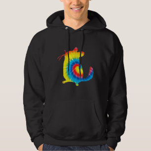 Moletom Tie Dye Chinchilla Rainbow Impressão Rodent Hippie