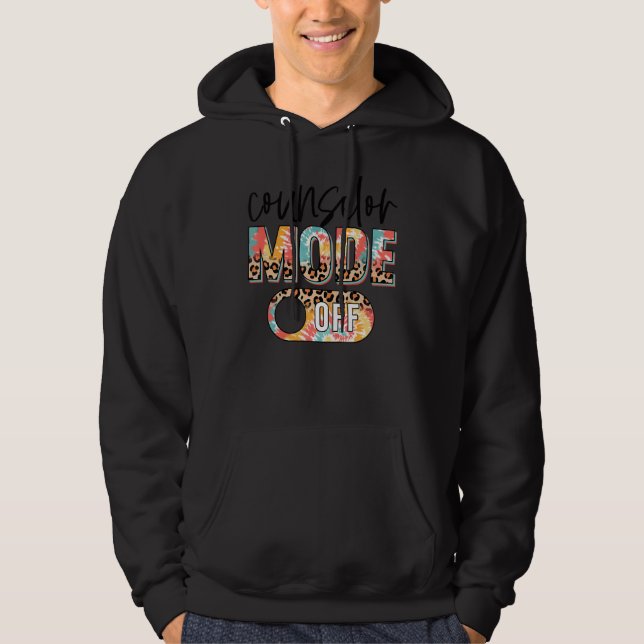 Moletom Tie Dye Counselor Mode Off Hello Summer School Cou (Frente)