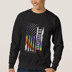 Moletom Tie Dye Lover Estados Unidos Afastou o Arco-Íris w