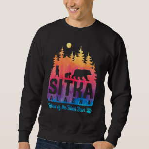 Moletom Tie Dye Madre Bear e Cubs Sitka Alaska