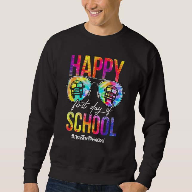 Moletom Tie Dye Sunglass Assistant Principal Primeiro Dia  (Frente)