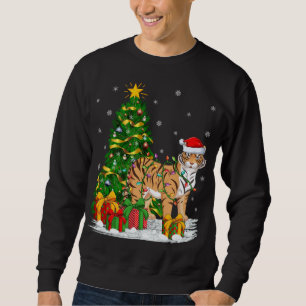 Moletom Tiger Lover Xmas Family Correspondendo Papais noei