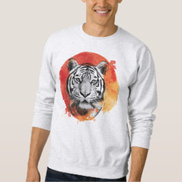 Moletom Tiger symbol of courage. Sweatshirt
