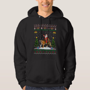 Moletom Tiger Ugly Xmas Engraçado Papais noeis Andando Tig