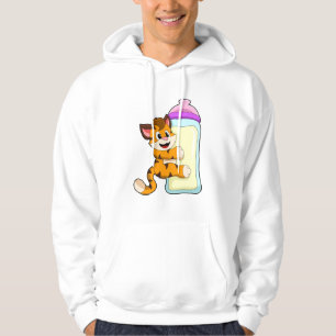 Moletom Tigre com frasco para bebês de leite