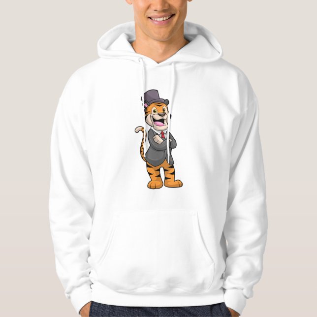 Moletom Tigre como o Groom com Jaqueta e Chapéu (Frente)