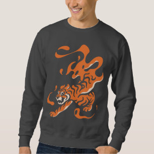 Moletom Tigre Fiery: Design Ousado Asiático