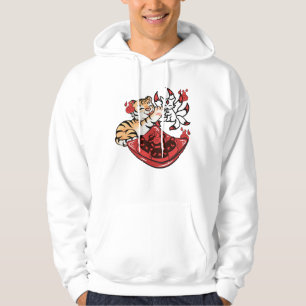 Moletom Tigre Kawaii e Raposa de Nove Caudas Kitsune