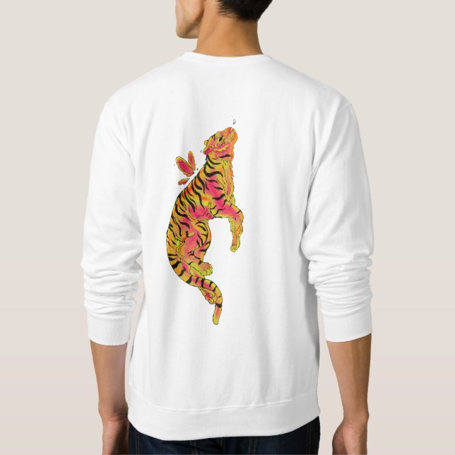 Moletom Tigre Neon Surrealista (Verso)
