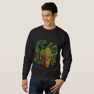 Moletom “Tigre Selvagem na Floresta – Selva à Luz Natural