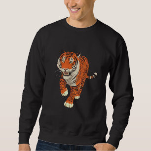 Moletom Tigre Tribal no Predador da Selva sem Corantes