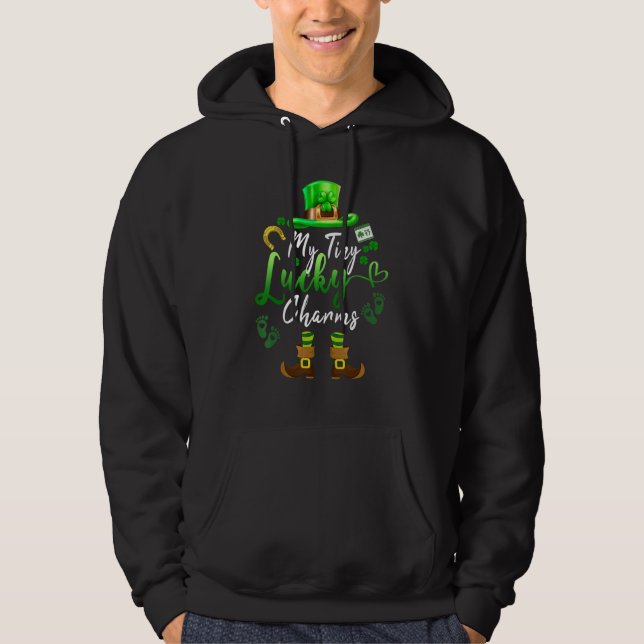 Moletom Tiny Lucky Charms Shamrock Irish Mom St patricks d (Frente)