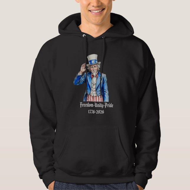 Moletom Tio Sam Feliz 4 de Julho Patriótico (Frente)