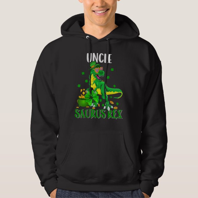 Moletom Tio Saurus Rex Rua Patrick S Day Leprechaun Dinos (Frente)