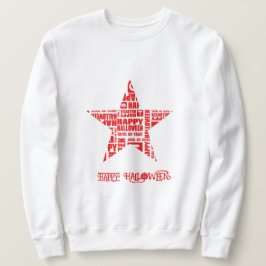 Moletom Tipografia Branca Legal Personalizada do Halloween
