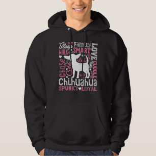 Moletom Tipografia Chihuahua Para Homens Meninas Crianças