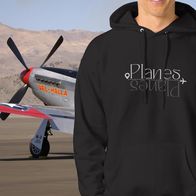 Moletom Tipografia de Aviões & Avião, Aniversário, Minimal (Criador carregado)
