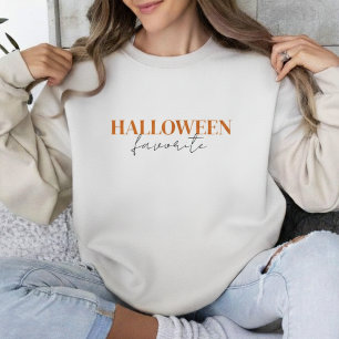 Moletom Tipografia Favorita de Halloween Cute Temporada