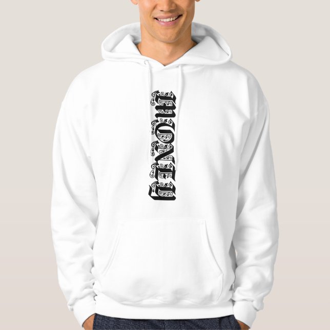 Moletom Tipografia Gothic Blackletter Dinheiro  (Frente)