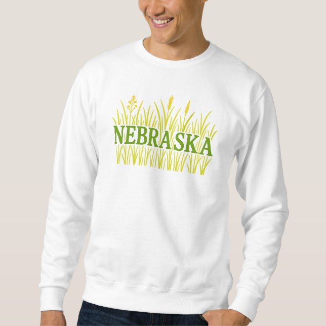 Moletom Tipografia Grassland de Nebraska | Rustic Tallpopu (Frente)