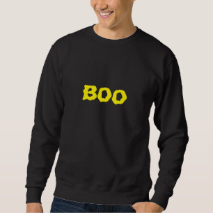 Moletom Tipografia preto-branco-boo Halloween