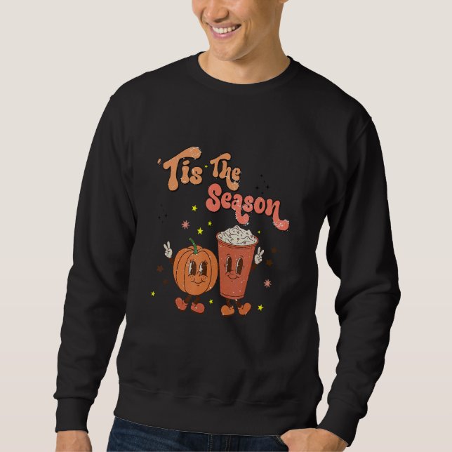 Moletom Tis The Season  Women Costume Pumpkin Coffee Vibes (Frente)