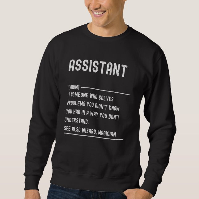 Moletom Título do Trabalho de Definição do Assistente (Frente)