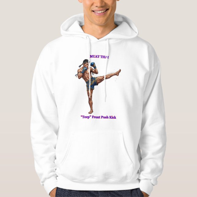 Moletom Título: Muay Thai Teep – Chute Frontal Explosivo (Frente)