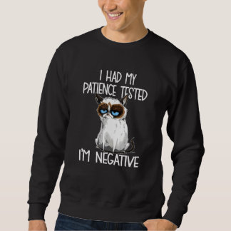 Moletom Tive A Minha Paciência Estando, Eu Sou Gato Gato G