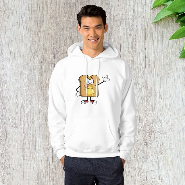 Moletom Toast Face Mens Hoodie (Criador carregado)