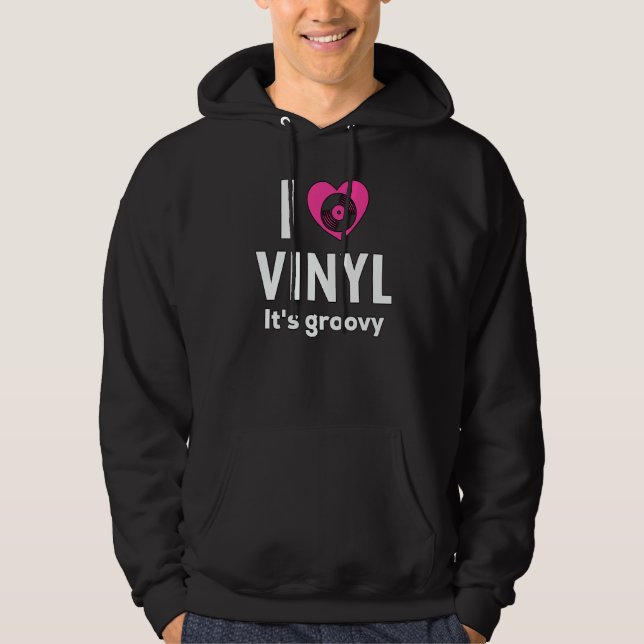 Moletom Tocador de Discos de Vinil Estéreo Música Buff Dis (Frente)