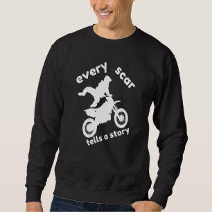 Moletom Toda cicatriz conta uma história de motocross