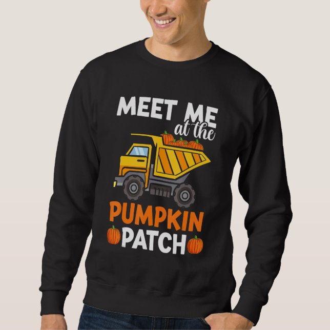 Moletom Toddler Boys Thanksgiving  Pumpkin Patch Truck Kid (Frente)