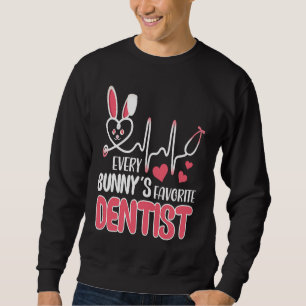 Moletom Todo coelho é enfermeira dentista favorita cute Bu