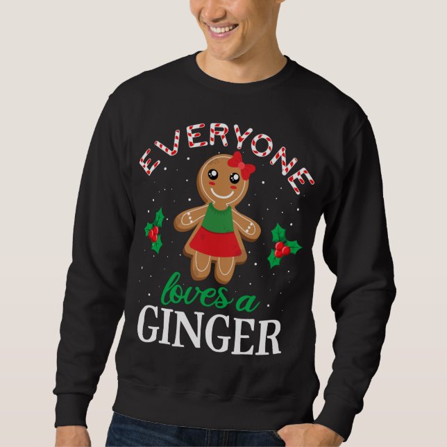 Moletom Todos Adoram Roupa Ginger Cookie, Gi Natal (Frente)