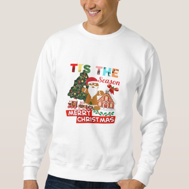 Moletom Todos Amam Um No Natal Santas De Natal (Frente)