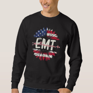 Moletom Todos os Americanos Emt Life American Flag Sunflow