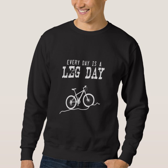 Moletom Todos Os Dias É Dia Da Perna - Cavaleiro De Bicicl (Frente)