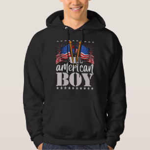 Moletom Todos os EUA Menino Americano Sinalizador e Firewo