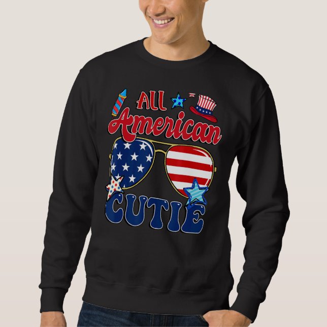 Moletom Todos Os Óculos De Sol Cutis Americanos Usam Bande (Frente)