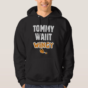 Moletom Tommy Quer Frango Engraçado da Wingy Tommy é engra