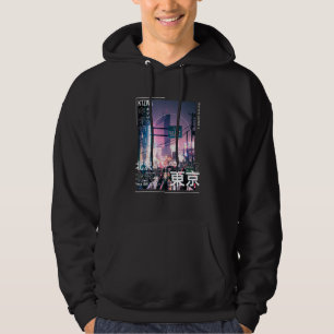 Moletom Tóquio Japonês Cyberpunk Art Streetwear Retro Grap