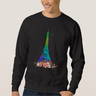 Moletom Torre Eiffel Colorida De Paris Na França Parisiens
