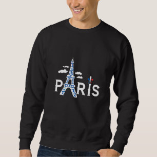 Moletom Torre Eiffel Eu Amo Paris França Dia com S Francês