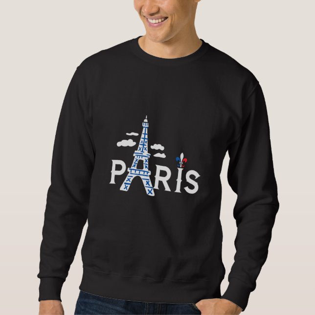 Moletom Torre Eiffel Eu Amo Paris França Dia com S Francês (Frente)
