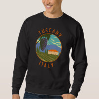 Toscânia Itália Vineyard Circle Distressed Circle