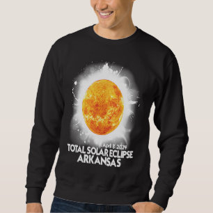 Moletom Totalidade Arkansas 2024 Eclipse Total Solar Améri